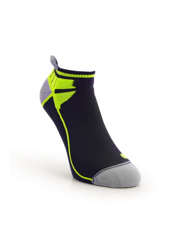 Soquete Compressão Desportiva Amarelo Fluorescente