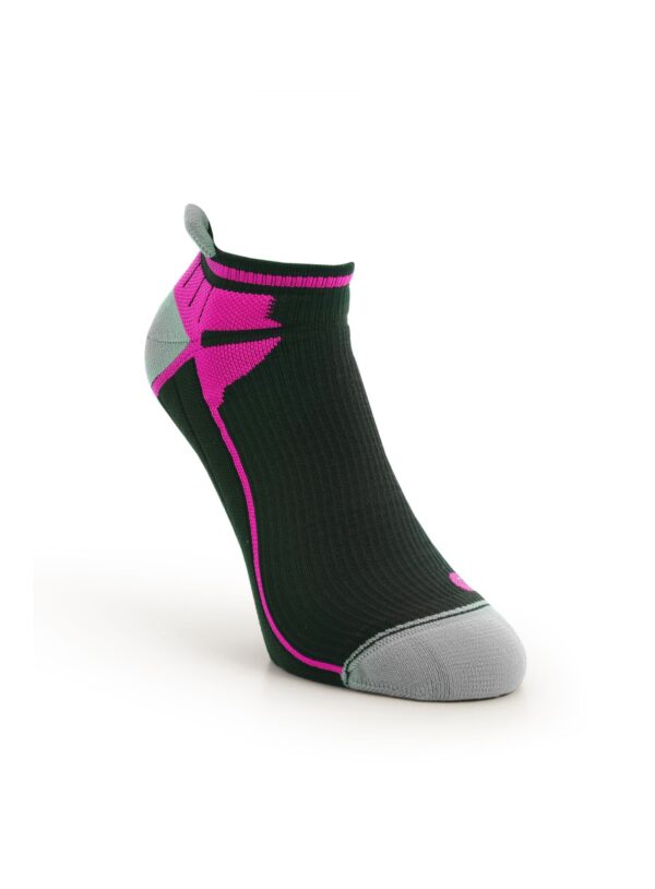 Soquete Compressão Desportiva Rosa Fluorescente